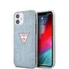 Guess Apple iPhone 12 mini 5.4 inch PC/TPU Denim Triangle Cover Light Blue