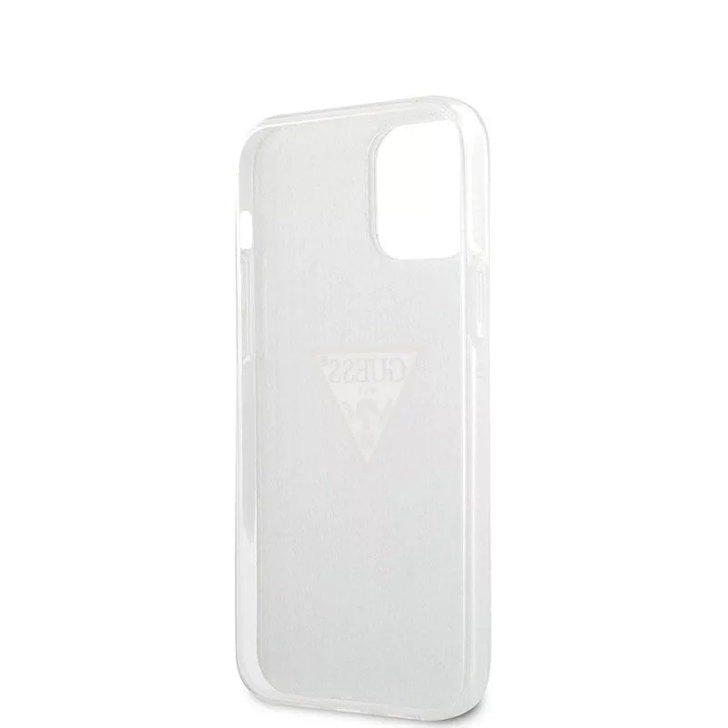 Guess Apple iPhone 12 mini 5.4 inch PC/TPU Denim Triangle Cover Light Blue