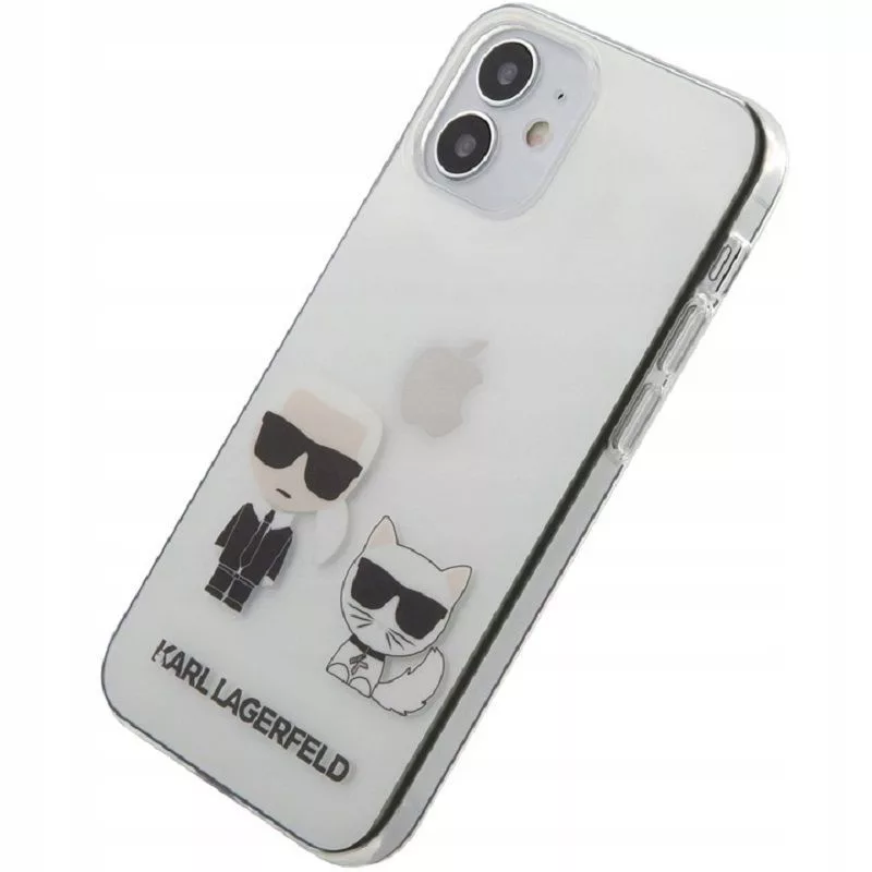 Karl Lagerfeld Apple iPhone 12 mini 5.4 tolli PC/TPU Karl & Choupette ümbris läbipaistev