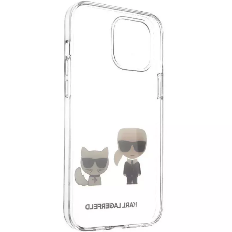 Karl Lagerfeld Apple iPhone 12 mini 5.4 tolli PC/TPU Karl & Choupette ümbris läbipaistev