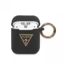 Guess Triangle Silicone Case for AirPods Pro (1st & 2nd Gen) - Black