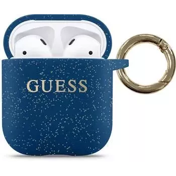 Guess AirPods Silicone Case Blue