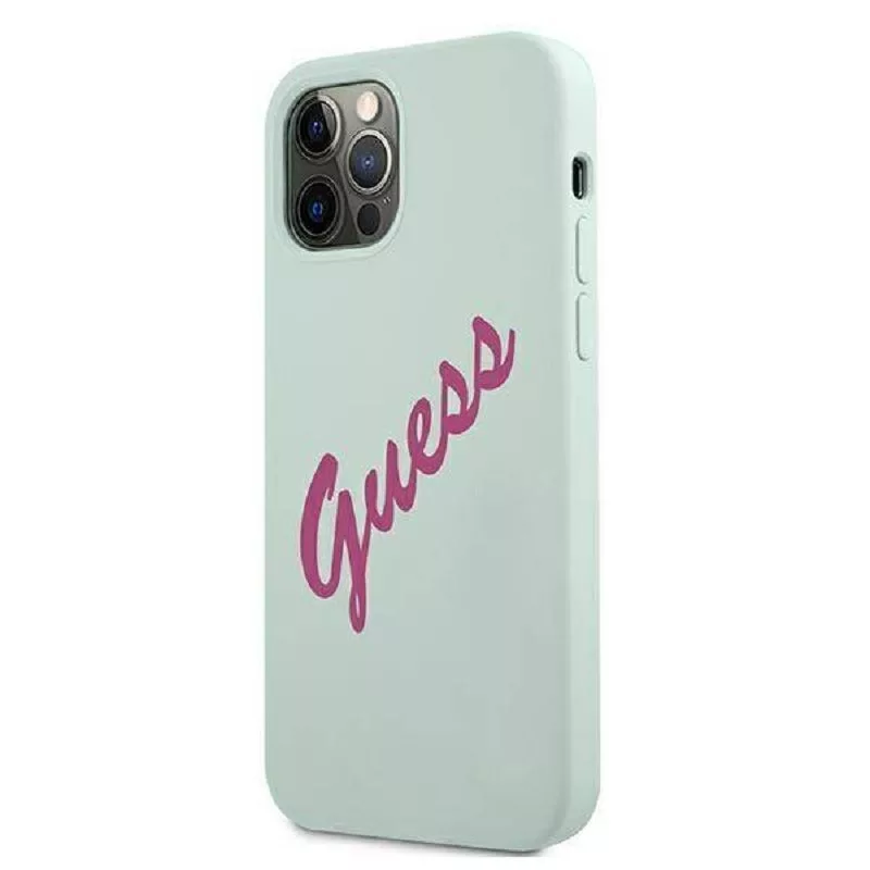 Guess Apple iPhone 12 Pro Max 6.7'' Fuschia Cover Blue