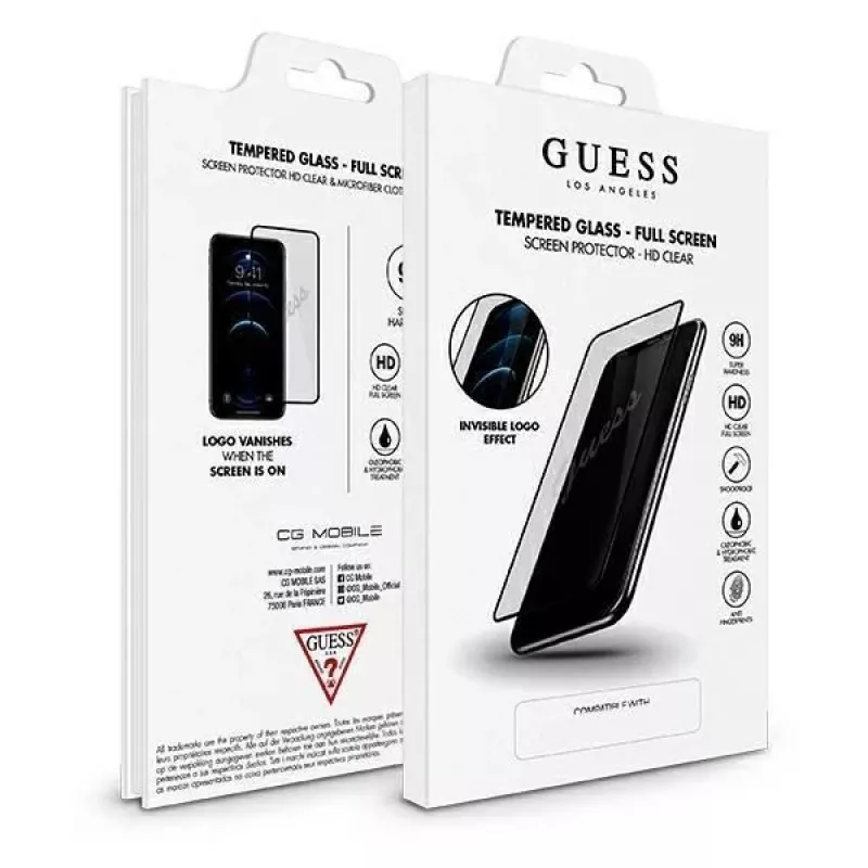 Guess Karastatud Klaas GUSPP12LSLTR Ekraanikaitse Apple iPhone 12 Pro Max 6.7 tolli Vintage Magic Logo