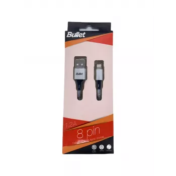 BULLET Lightning to USB-A Cable 1m, 2.4A White