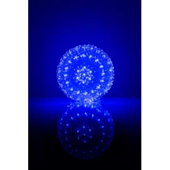 iLike Bumba ar puķēm 465 200LED D-20cm Sinine dekoratiivne LED-valguspall lilledega