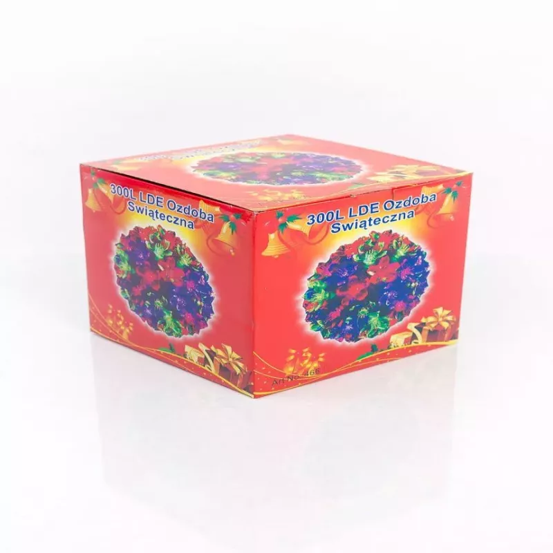 iLike Dekoratiivne LED-valguspall lilledega 300 LED-i sinine 25 cm