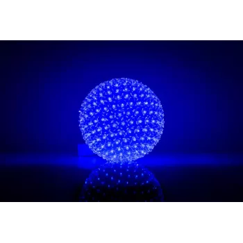 iLike Dekoratiivne LED-valguspall lilledega 300 LED-i sinine 25 cm