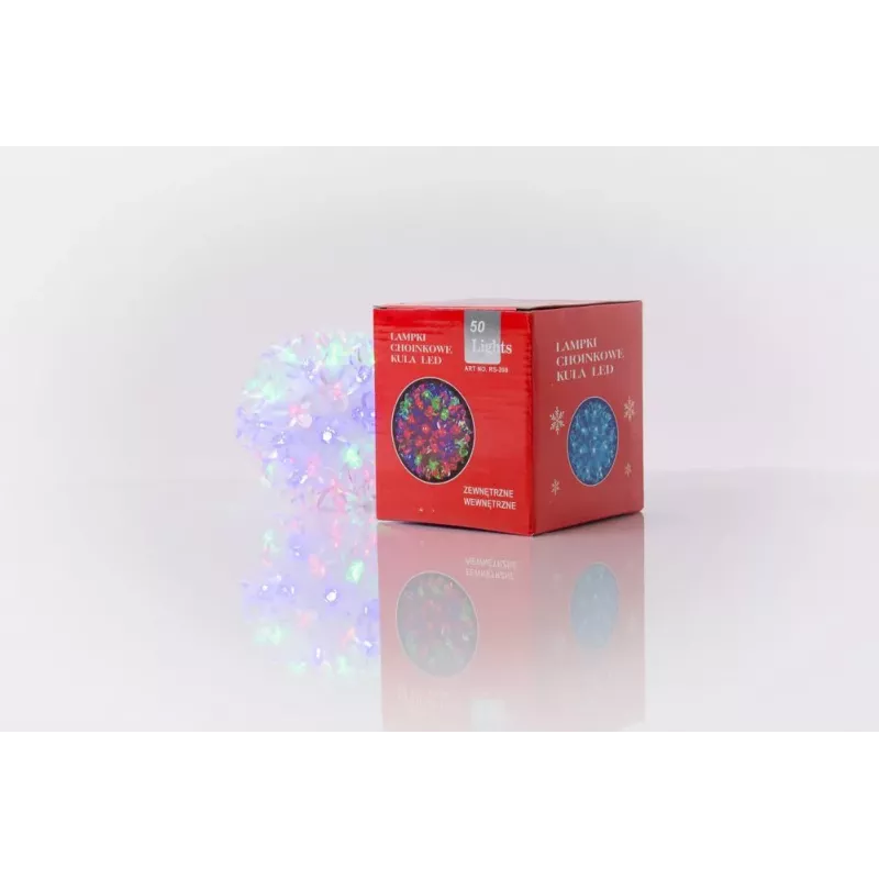 ILIKE Bumba ar puķēm RS-208 50LED D-11cm Warm White Decorative LED Light Ball