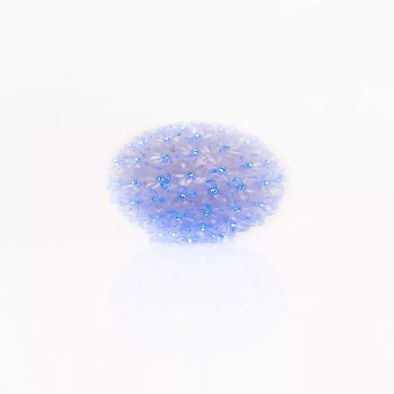 iLike RS-209 Dekoratiivne valguskuul lillemustriga 100 LED sinine 14 cm