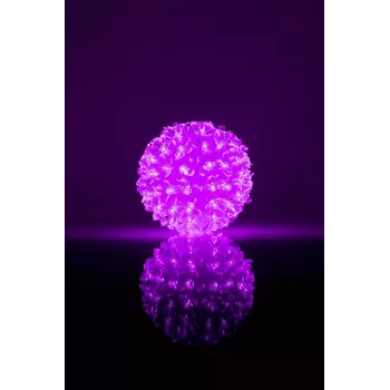 iLike Bumba ar puķēm RS-214 80LED D-13cm Purple Decorative LED Light