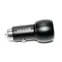 Evelatus EC7DC01 Autolaadija 3.1A 2 USB-porti roostevabast terasest päästevahendiga Must