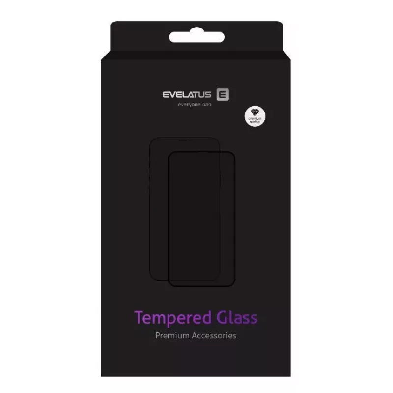 EVELATUS Apple iPhone 7 Plus/8 Plus 2.5D Full Cover Japan Glue Glass Anti-Static White