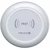 EVELATUS EWC01 juhtmevaba laadija valge - Qi 10W kiirlaadimisalus Micro-USB kaabliga