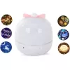 Kiddyz WH-16E Dream Projection Night Lamp (12x12x12 cm) 6 mustriga filmi, USB-C laetav, valge