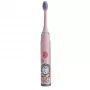 Kiddyz T1 elektrooniline sonihari lastele 3-12 aastat, USB-laetav, 2 harjaotsikut, roosa