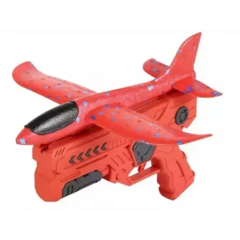 Kiddyz Styrofoam Airplane Gun Launcher with Glider Plane Durable Lightweight Toy