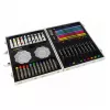 iLike Stationery Art Set for Kids 68pcs Markers Crayons Pencils and Accessories Multicolor