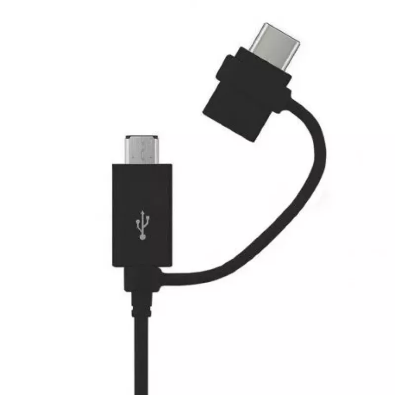 Samsung USB 2-in-1 Combo Type-C & Micro USB andme- ja laadimiskaabel 1,2 m (OEM) must
