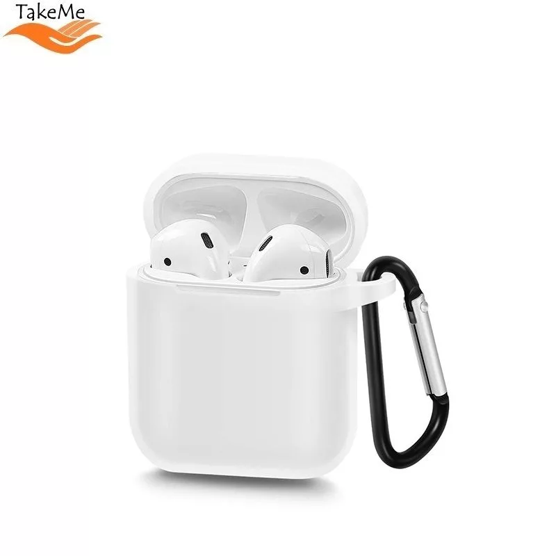 TakeMe Apple Ultra-thin Soft Silicone Protective Case for AirPods White