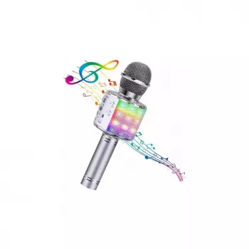 BEMI M85 Karaoke laste ja täiskasvanute lõbusate efektidega mikrofon koos kõlarite ja salvestusega, Micro SD, USB, Bluetooth