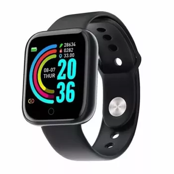 iWear M8 Smart & Fit Watch Full Touch 1.3'' IPS, pulss, vererõhk, sotsiaalne, must