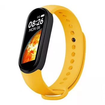 iWear SM7 Nutikäevõru 0.96 tolli TFT - Fitness Tracker IP67 pulsi- ja vererõhumõõtmise, sotsiaalmeedia ja unetuvastusega, kollane