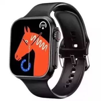 iWear WS78 Plus 2.0 tolli Infinite Display Alu-Ceramic Dual BT Call Smart Watch Südame löögisageduse monitor Must