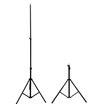 iLike 21M Premium Stable Metal Tripod Stand 2.1m max 1/4 screw LED Ring / Camera Fix Black