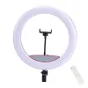 Elight SR14 36cm LED Ring Light koos telefoni hoidiku, 220V adapteri ja Bluetooth puldiga, must