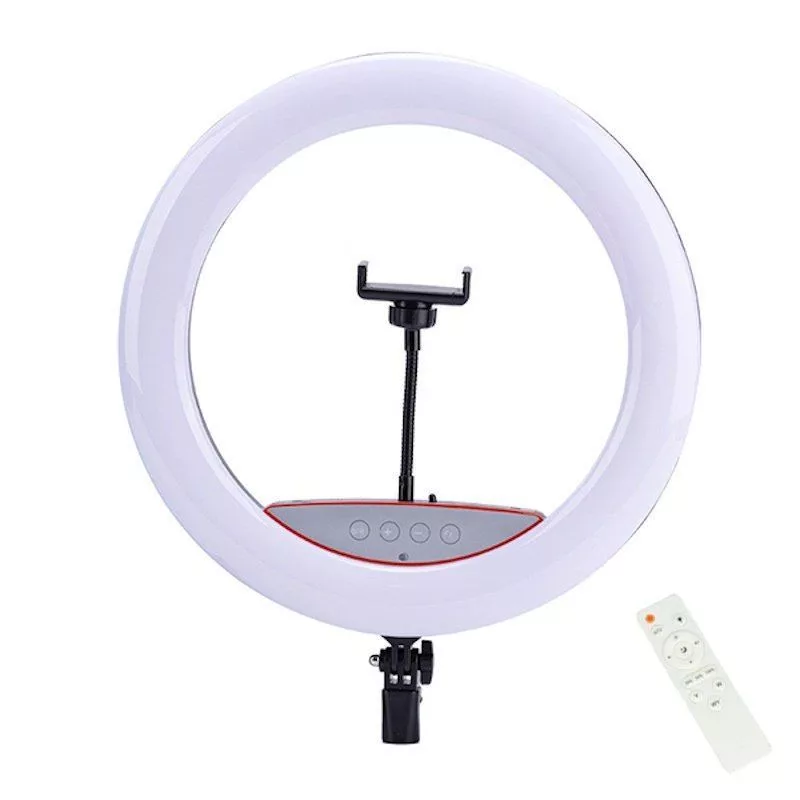Elight SR14 36cm LED Ring Light koos telefoni hoidiku, 220V adapteri ja Bluetooth puldiga, must