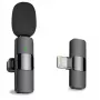 CP K9 Mini Lightning Smartphone Wireless Clip Clear Sound Microphone Noise Cancellation (5.7x1.5cm) Black