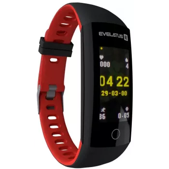 Evelatus Fitness Tracker EFT02 Must Punane