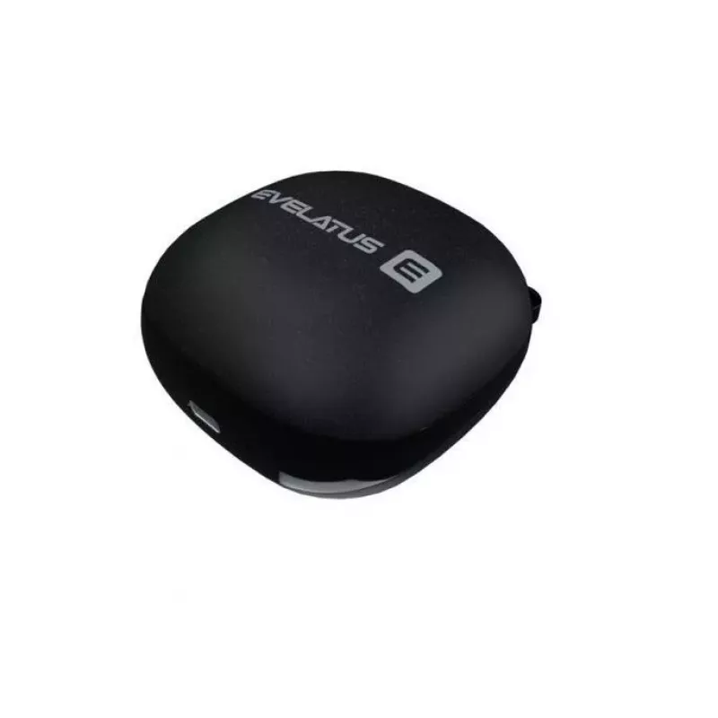 EVELATUS EBE01BK True Wireless Stereo In-Ear Bluetooth 5.0 kõrvaklapid laadimiskarbiga, IPX4, must