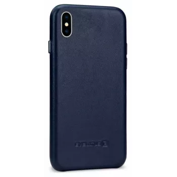 Evelatus Nahkkorpus Apple iPhone X / XS jaoks - Tumesinine