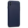 Evelatus Nahkkorpus Apple iPhone X / XS jaoks - Tumesinine