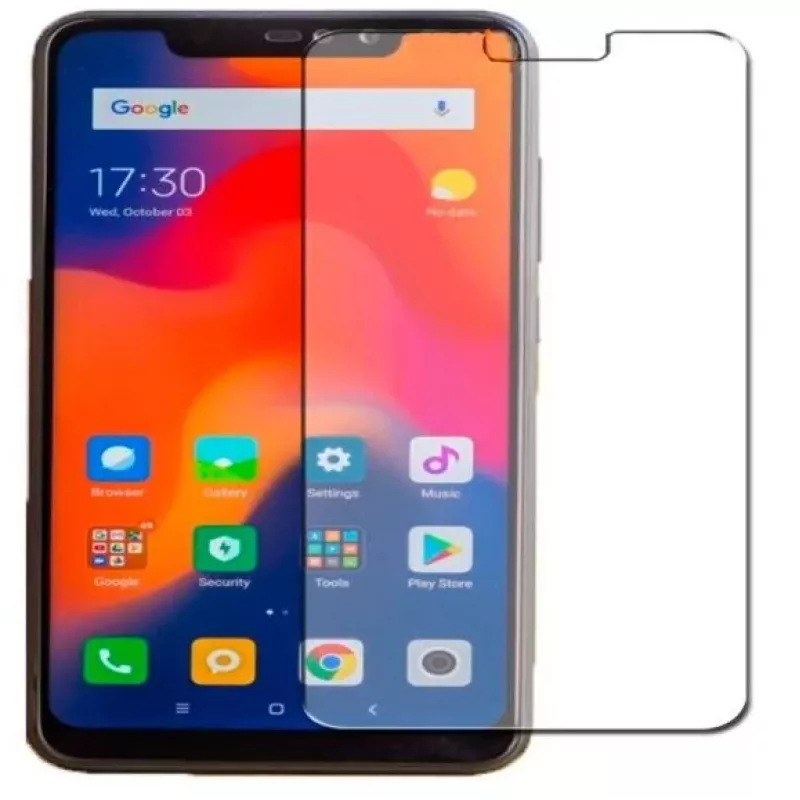 Evelatus Xiaomi Redmi Note 6 Pro 0.33 mm Flat Clear Tempered Glass Screen Protector with Japan Glue Anti-Static