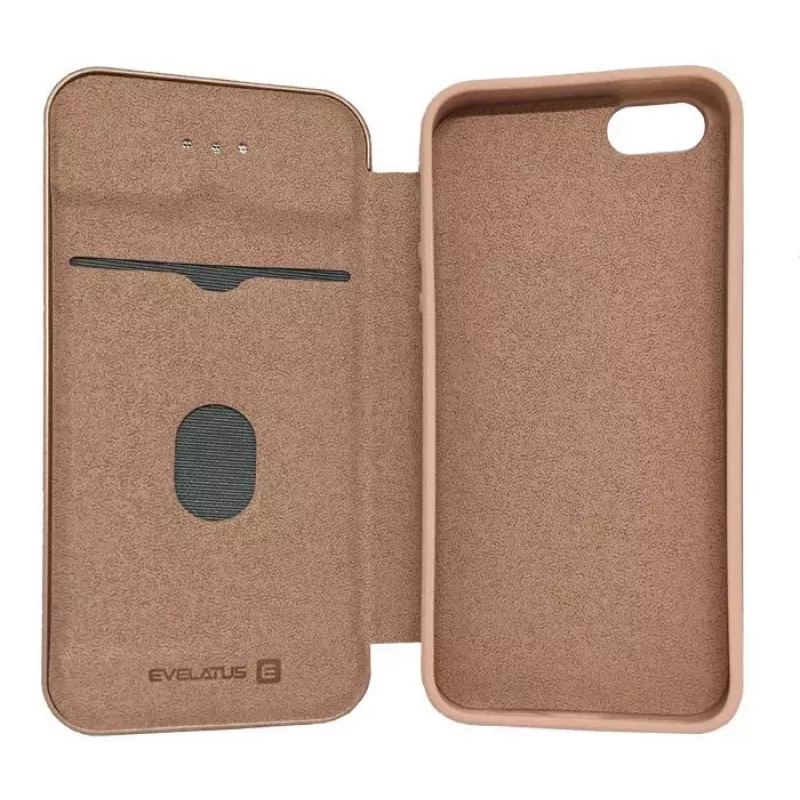 Evelatus Book Case for Xiaomi Redmi 6 Pro / Mi A2 Lite, Rose Gold