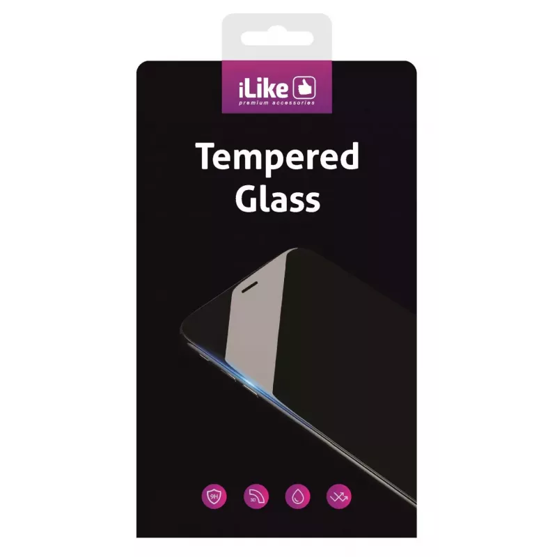 iLike Apple iPhone 6 / 6s 3D Curved Tempered Glass Screen Protector Black