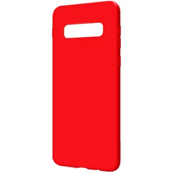 Evelatus Samsung Galaxy S10 Premium Soft Touch Silicone Case Red