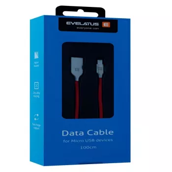 Evelatus Micro-USB kaabel EDC04 Punane 1m