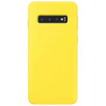 Evelatus Samsung Galaxy S10e Premium Soft Touch Silicone Case Light Yellow
