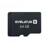 Evelatus MicroSDXC 64GB Class 10 UHS-I U1 V10 mälukaart, lugemiskiirus 60MB/s, kirjutamiskiirus 20MB/s