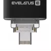 Evelatus USB Flash 4in1 64GB EFD03 (USB, Micro, Type C ja iPhone) Must