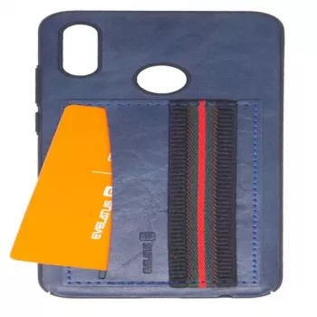 EVELATUS Huawei P Smart 2019 Cubit Plastic Blue Protective Case