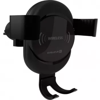 Evelatus Gravity Car Holder with Wireless Charger WCH02 Black