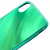 Evelatus Apple iPhone X/XS Water Ripple Full Color Electroplating Tempered Glass Case Green