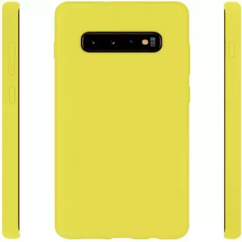 Evelatus Samsung Galaxy S10 Nano Silicone Case Soft Touch TPU Yellow