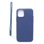 Evelatus Apple iPhone 11 Pro Soft Touch Silicone Case with Strap Dark Blue