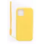 Evelatus Apple iPhone 11 Pro Soft Touch Silicone Case with Strap Yellow